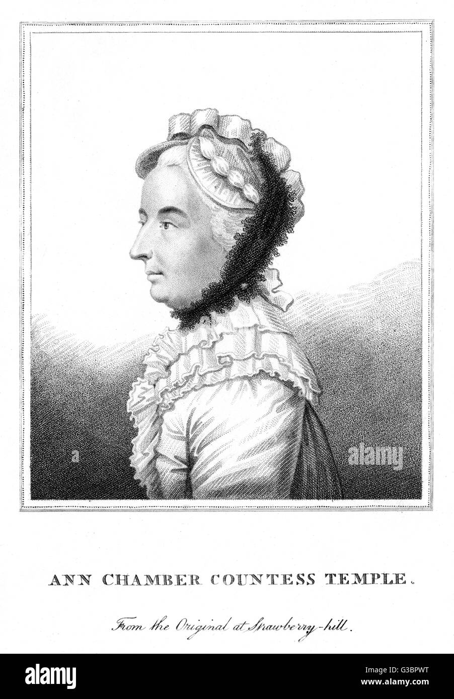 ANN COUNTESS TEMPLE Stock Photo