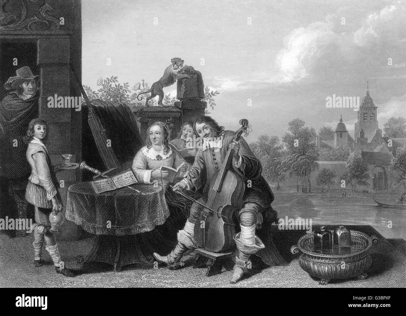 TENIERS AND FAMILY Stock Photo