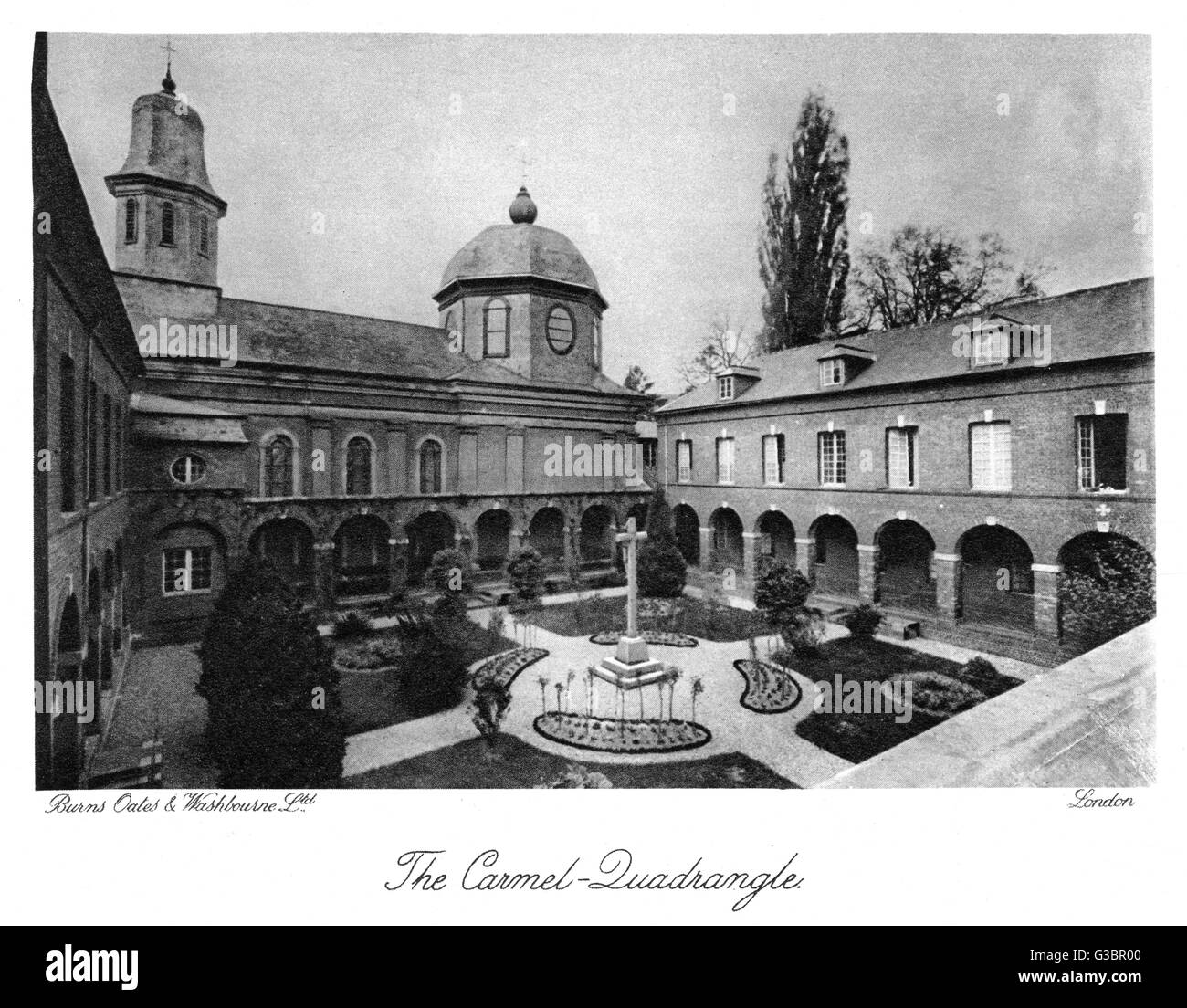 The Carmelite convent at  Lisieux, where Therese was a  nun until her early death.        Date: 1873 - 1897 Stock Photo