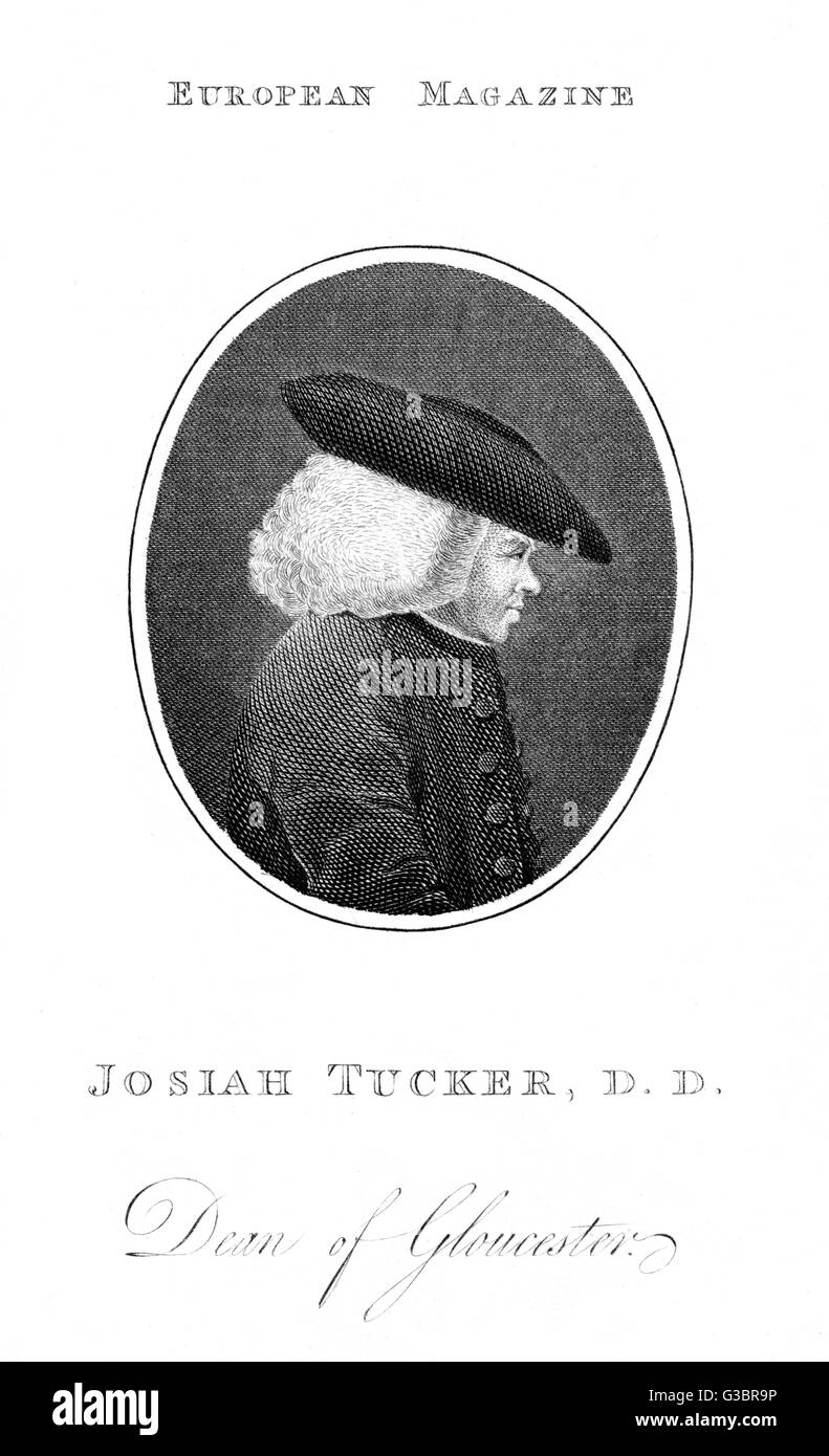 Josiah tucker english churchman economist hires stock photography and