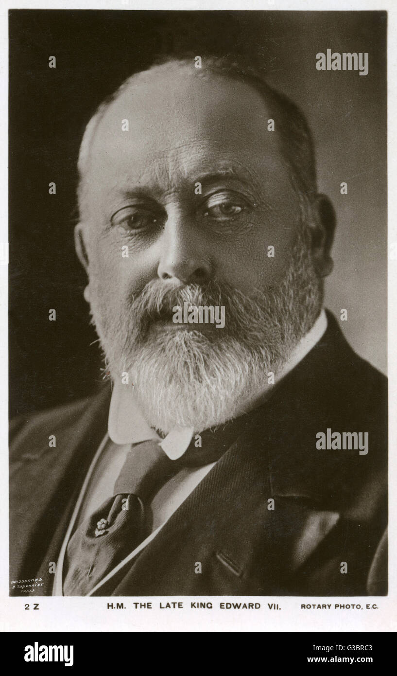 King Edward VII - in later life Stock Photo