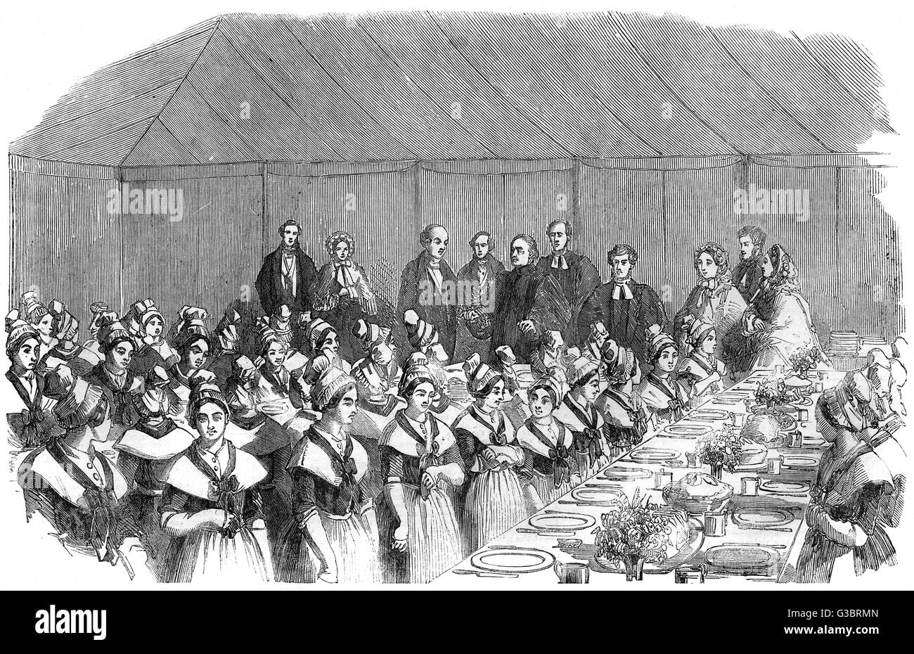 The centenary fete of the asylum of female orphans, Lambeth Stock Photo