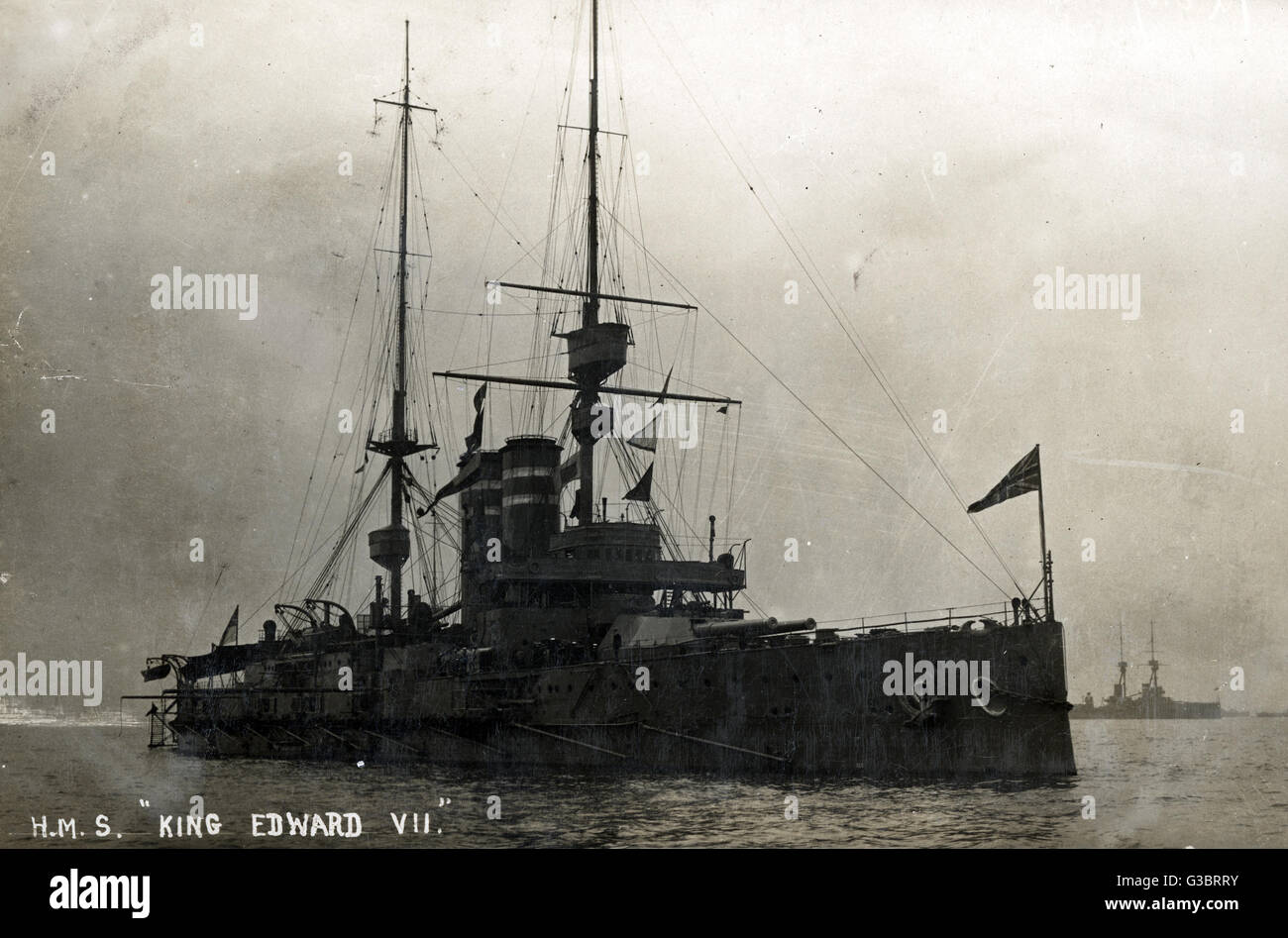 HMS King Edward VII, British preDreadnought battleship and flagship