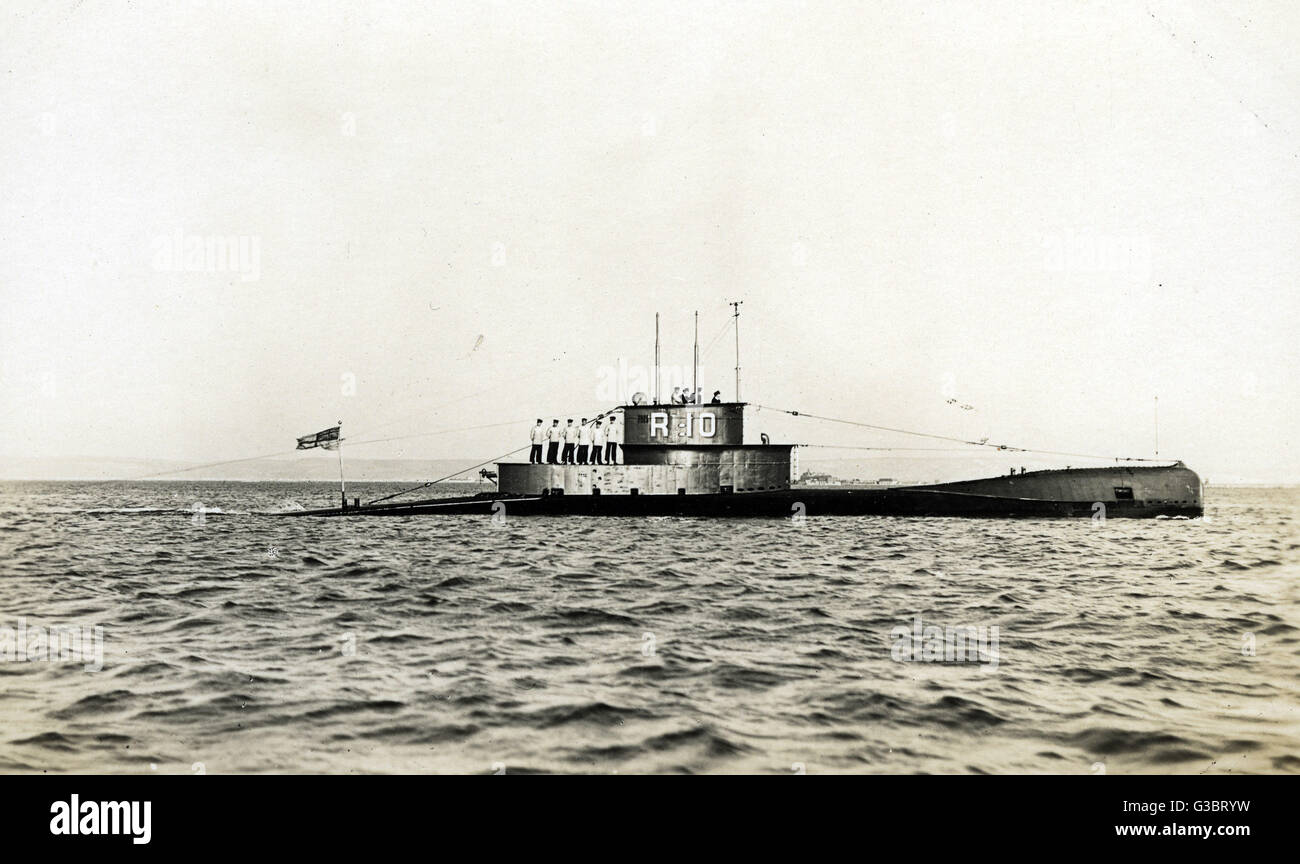 British submarine HMS R10 Stock Photo