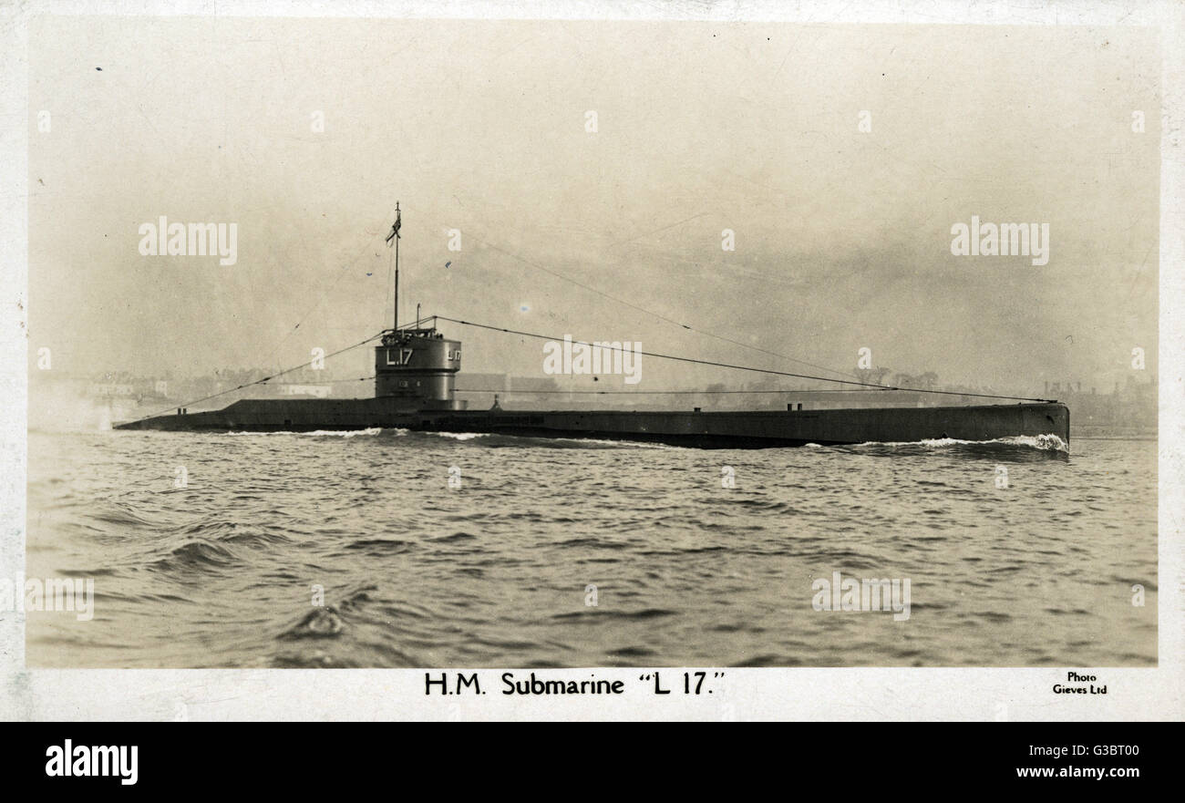 British submarine HMS L17 Stock Photo