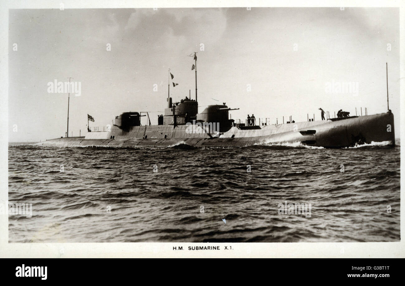 British submarine HMS X1 Stock Photo Alamy