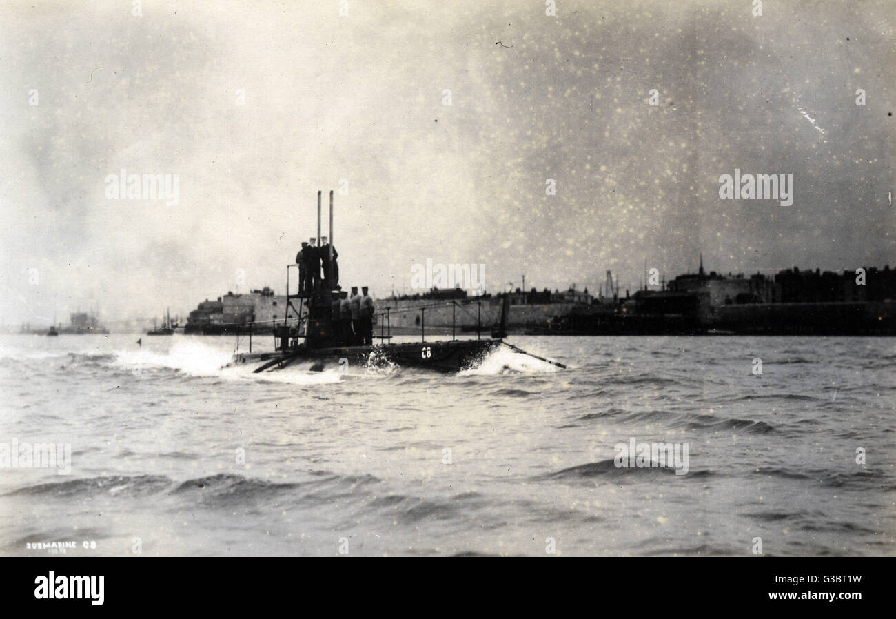 British submarine HMS C8 Stock Photo