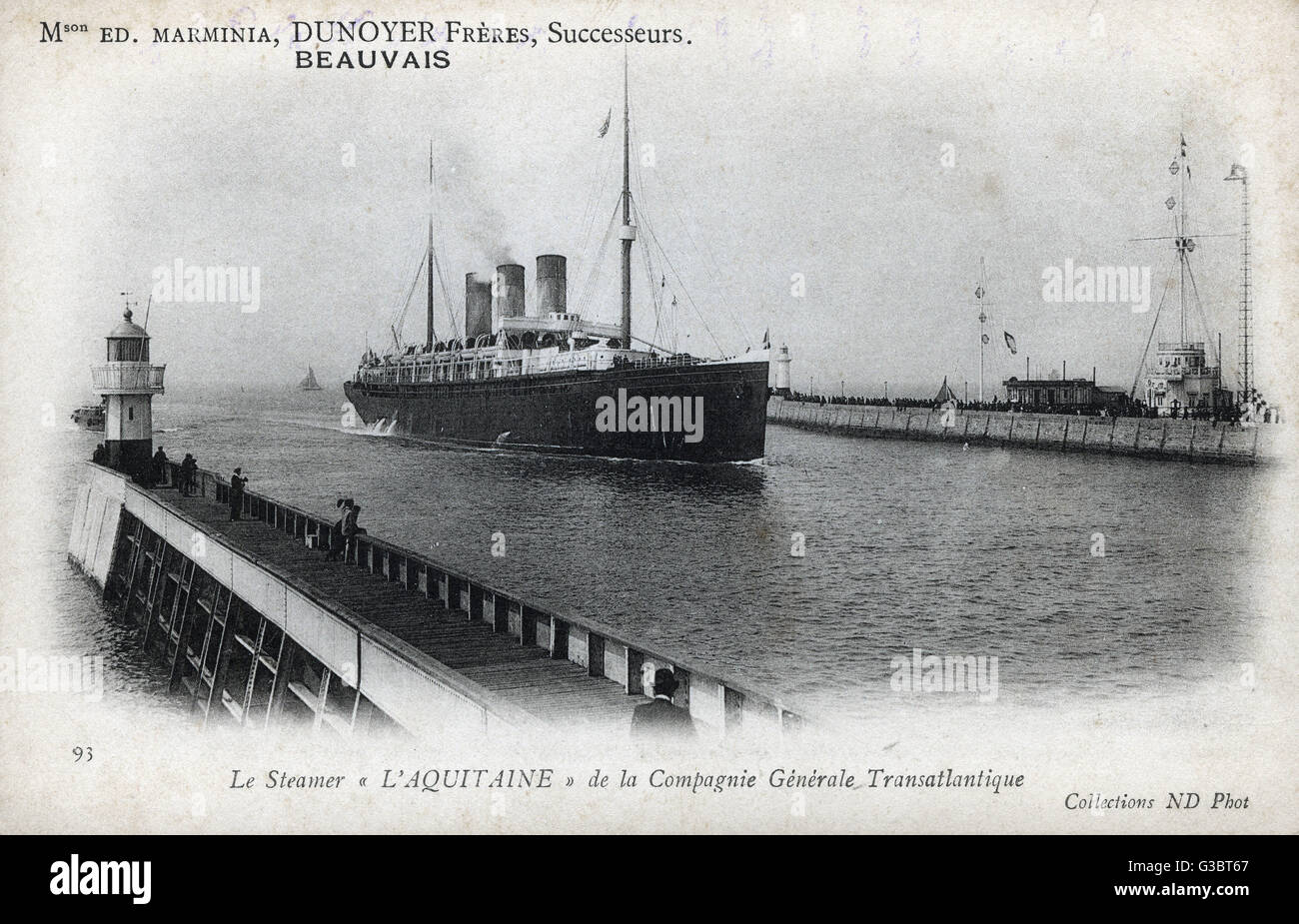 SS Aquitaine, transatlantic cruise liner Stock Photo
