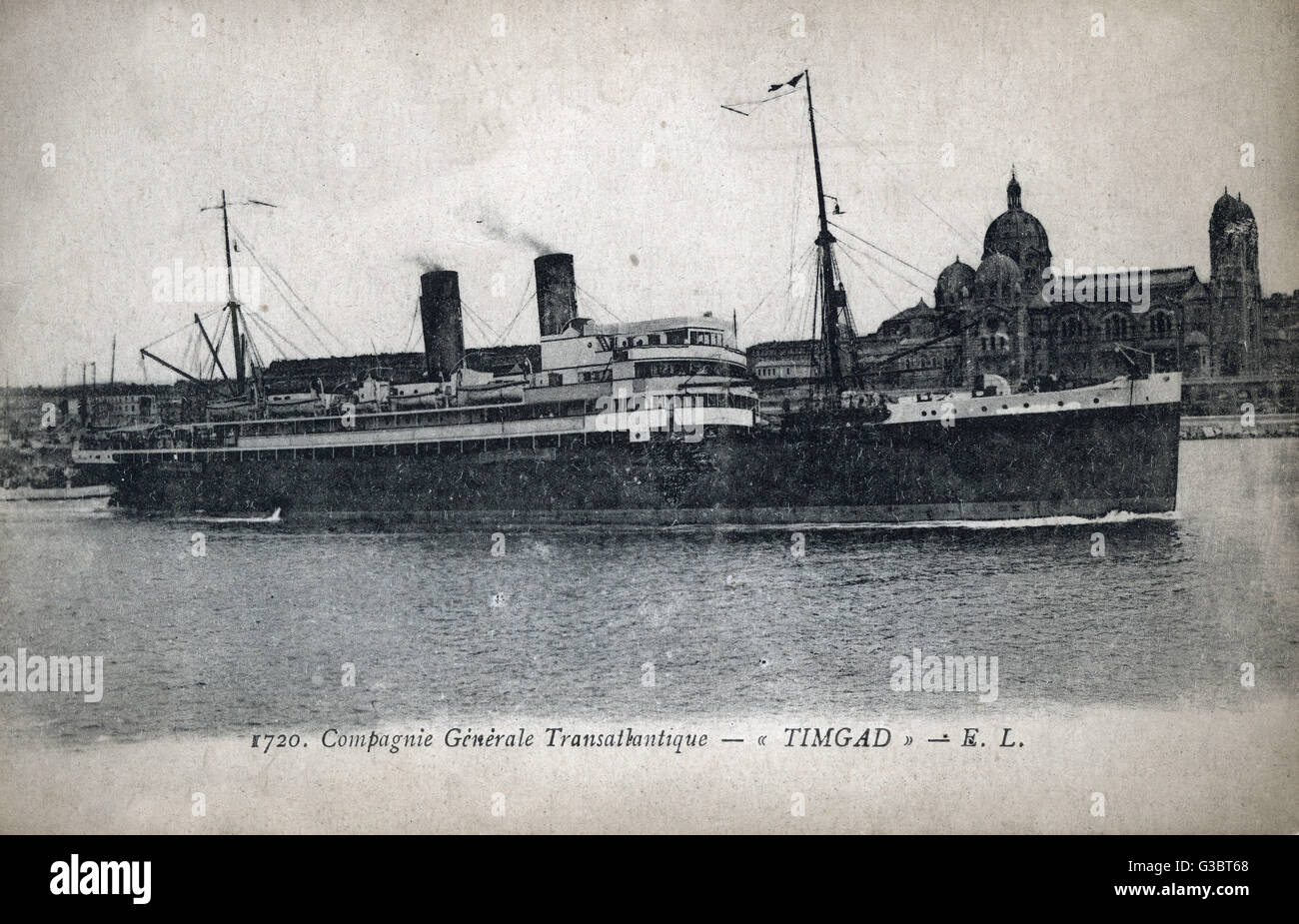 SS Timgad, transatlantic cruise liner Stock Photo