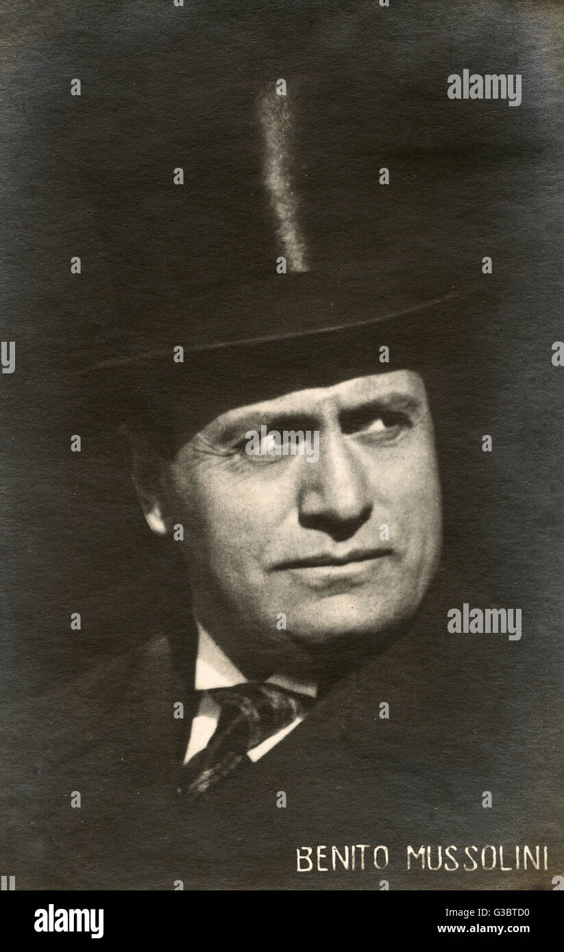 Benito Mussolini, Italian leader Stock Photo