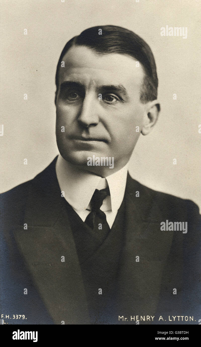Sir Henry Alfred Lytton, English actor and singer Stock Photo