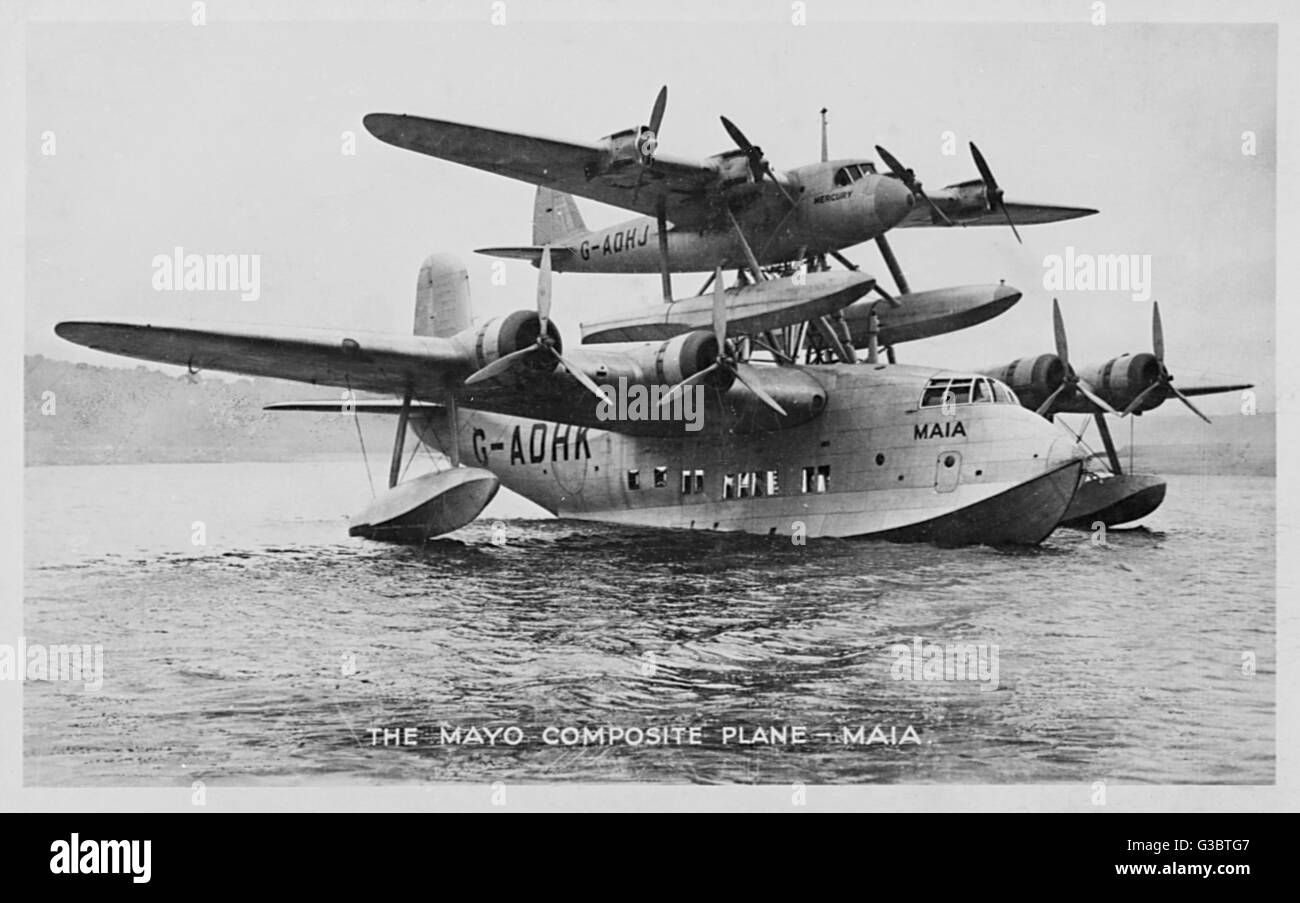 Mayo Composite plane with S20 Mercury and S21 Maia, a longrange