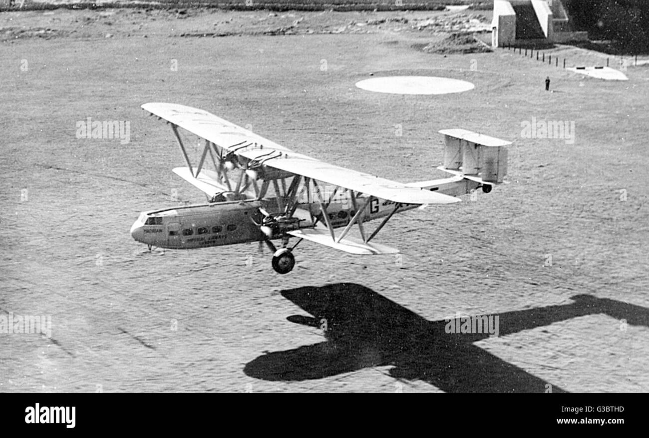 Imperial Airways passenger plane Hadrian Stock Photo - Alamy