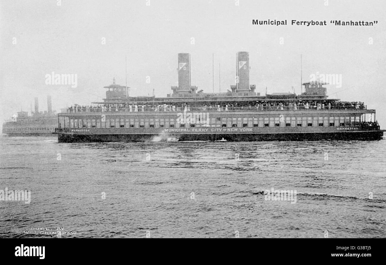 Municipal ferry boat Black and White Stock Photos & Images - Alamy