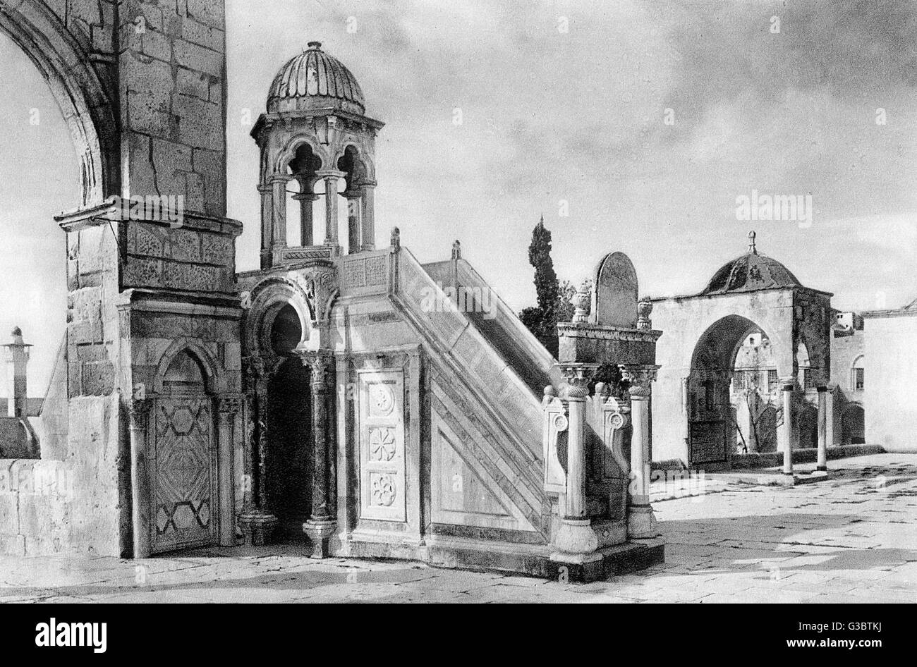 Pulpit of Kadi Burhan ed Din, Jerusalem Stock Photo - Alamy