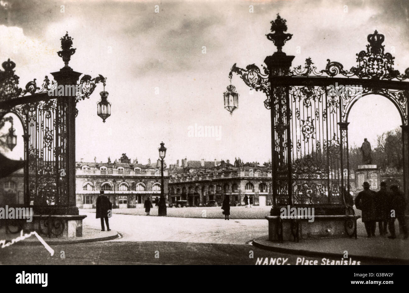 Nancy, France - Place Stanislas     Date: circa 1920s Stock Photo
