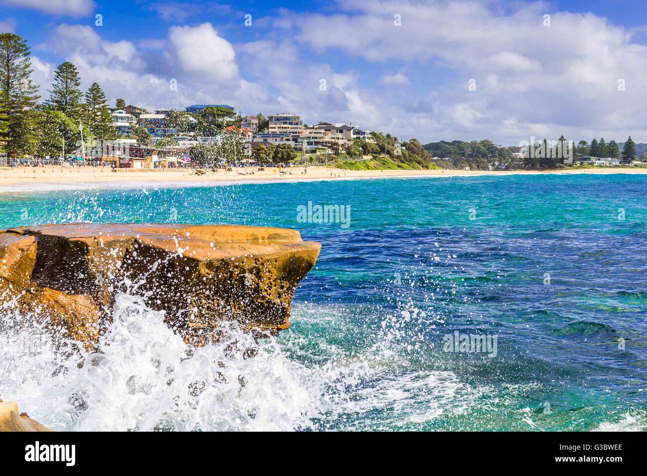 Rock Formations At The Haven Terrigal Beach Nsw Australia - 