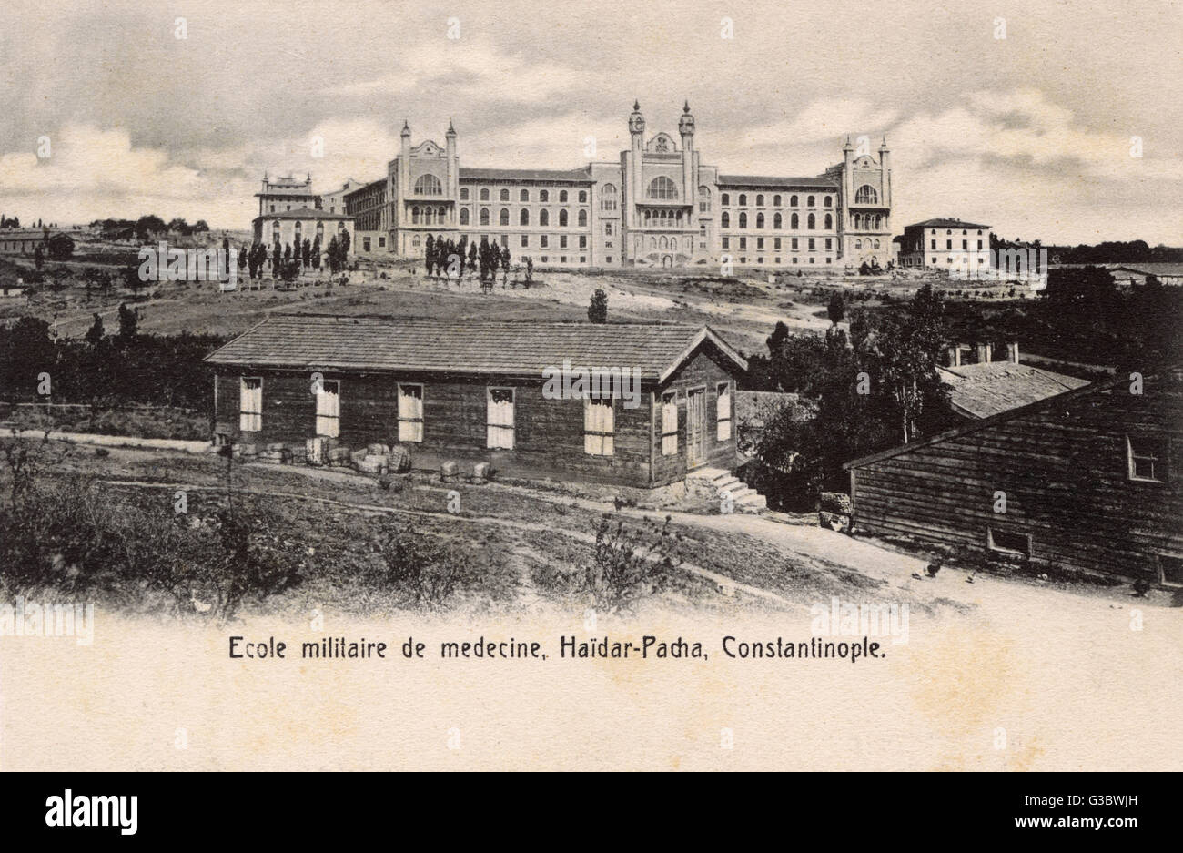 Military School and Hospital Haidar Pacha, Istanbul Stock Photo