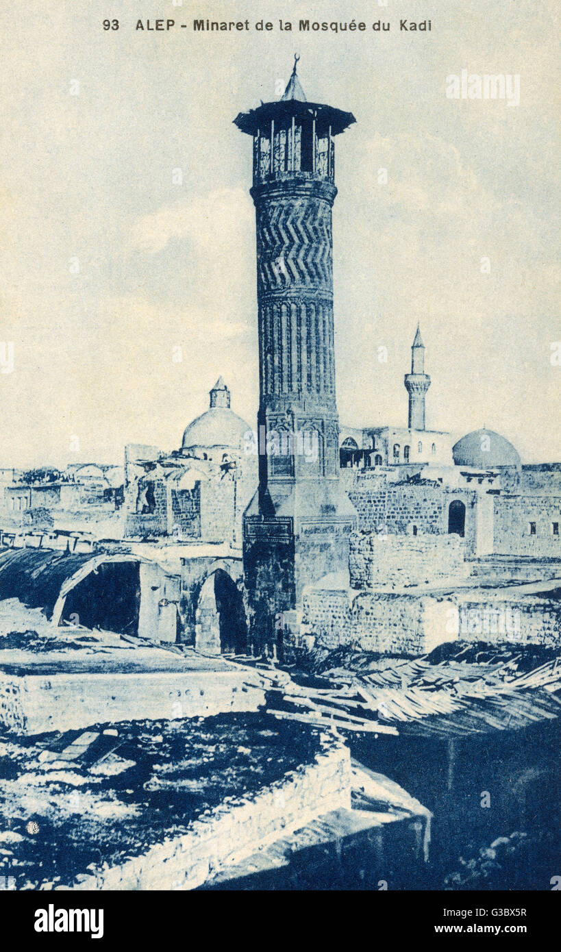 Minaret Of Kadi Mosque Aleppo Syria Stock Photo Alamy minaret-of-kadi-mosque-aleppo-syria-stock-photo-alamy