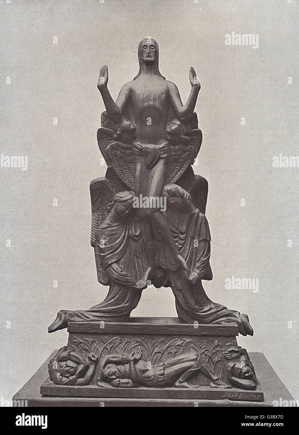 Sculpture, Resurrection, by Seraphine Soudbinine, Russian artist. Date: early 20th century