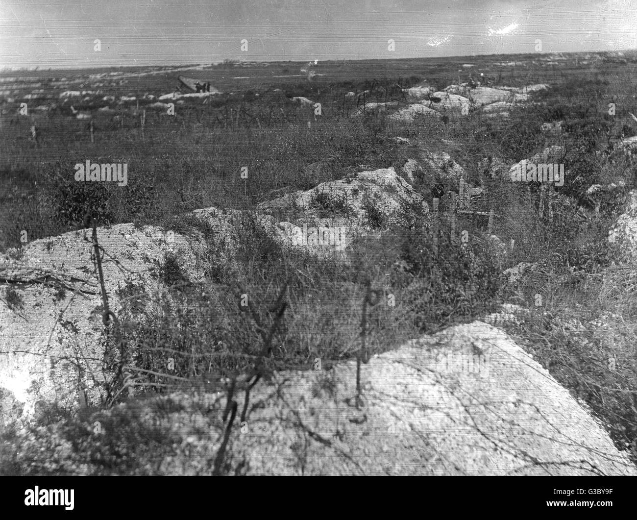 WW1 - No Man's Land as seen in 1920 Stock Photo