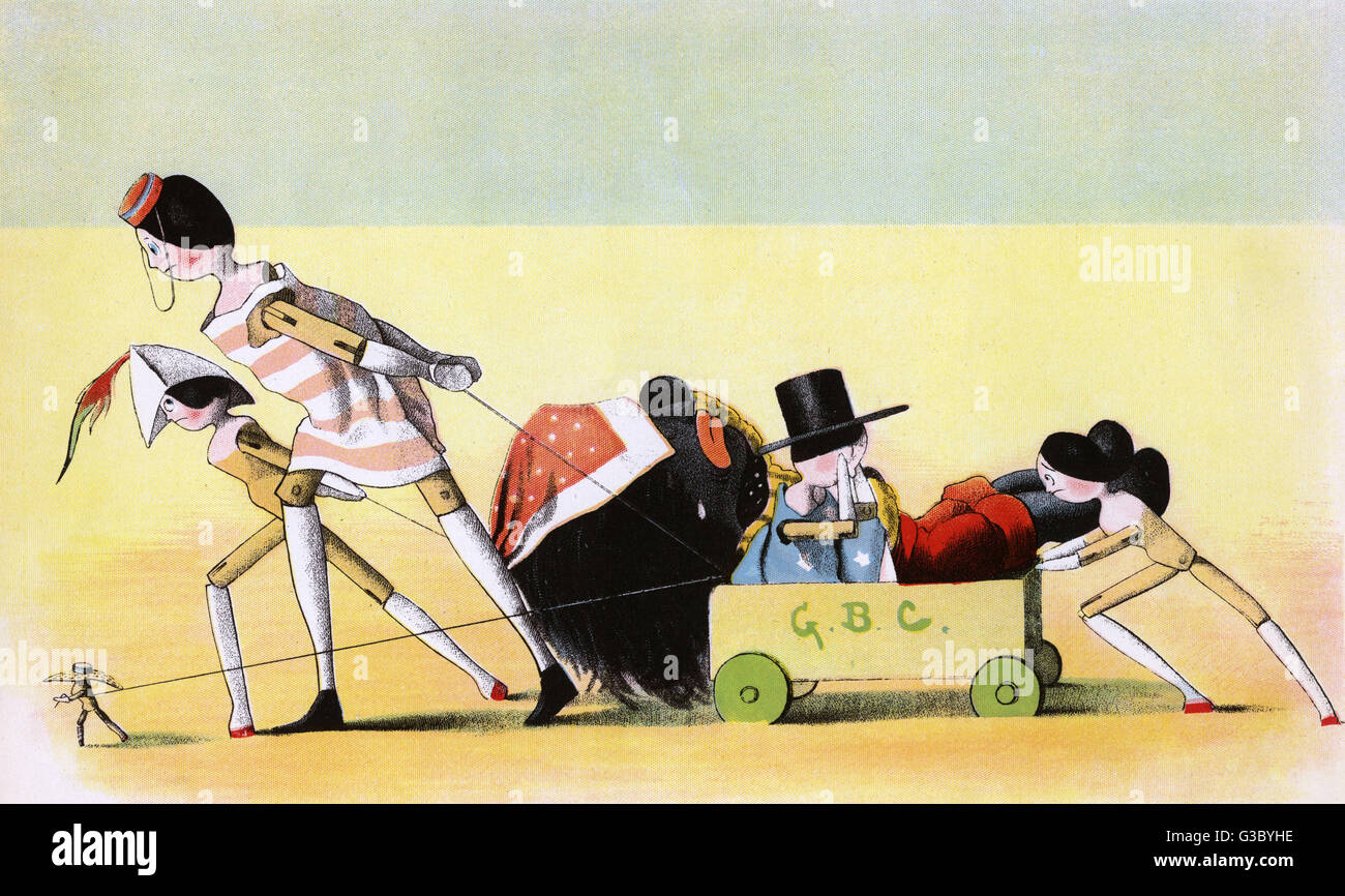 The Cart becomes an Ambulance for the injured Golliwog and Sarah Jane as they head over the desert. The book charts Golliwogg's adventures with his dutch peg doll friends Peggy, Weg, Meg, Sarah Jane and the dinky little Midget. This is the 2nd title in a Stock Photo
