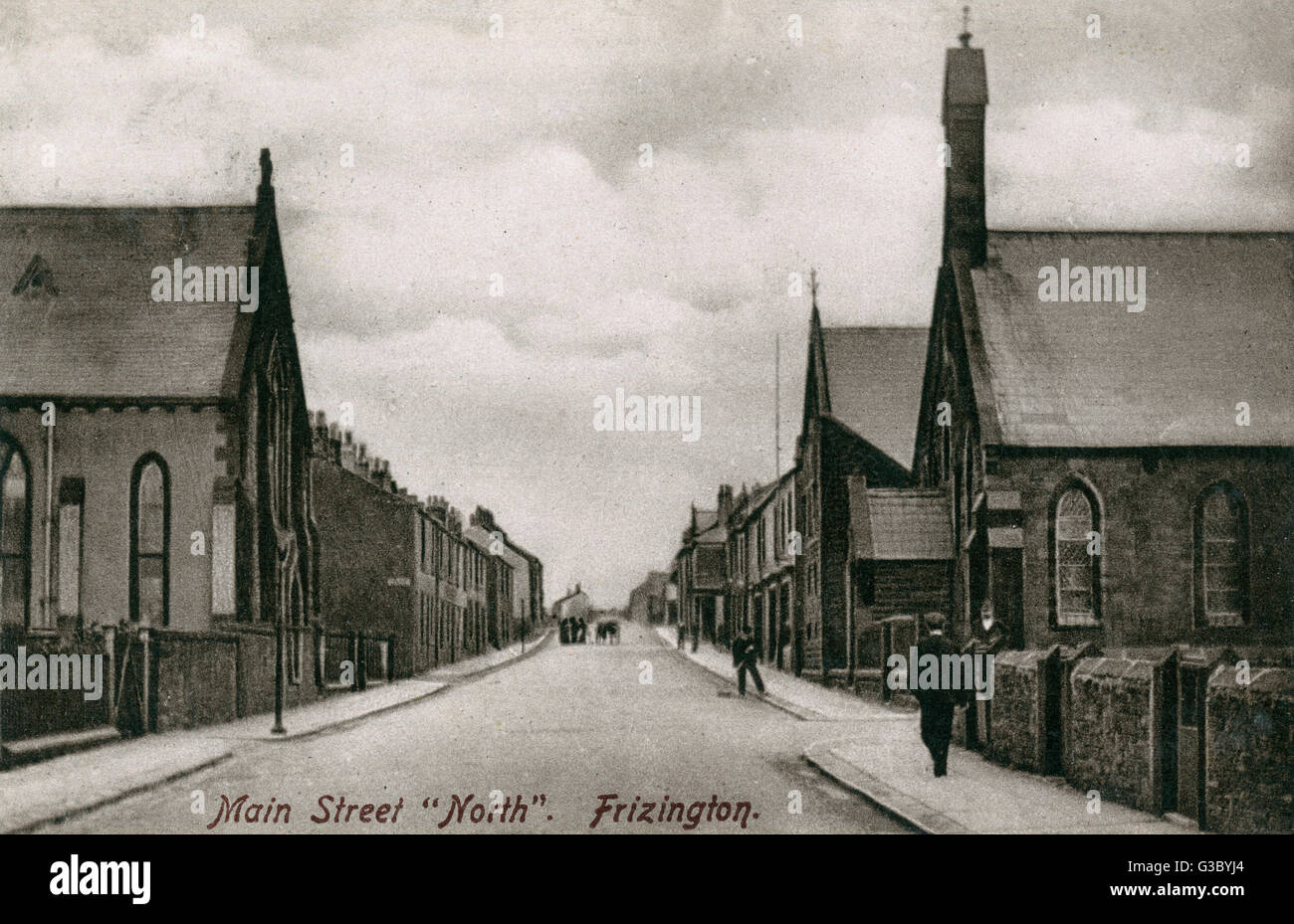 Frizington, Cumbria Main Street (North Stock Photo Alamy