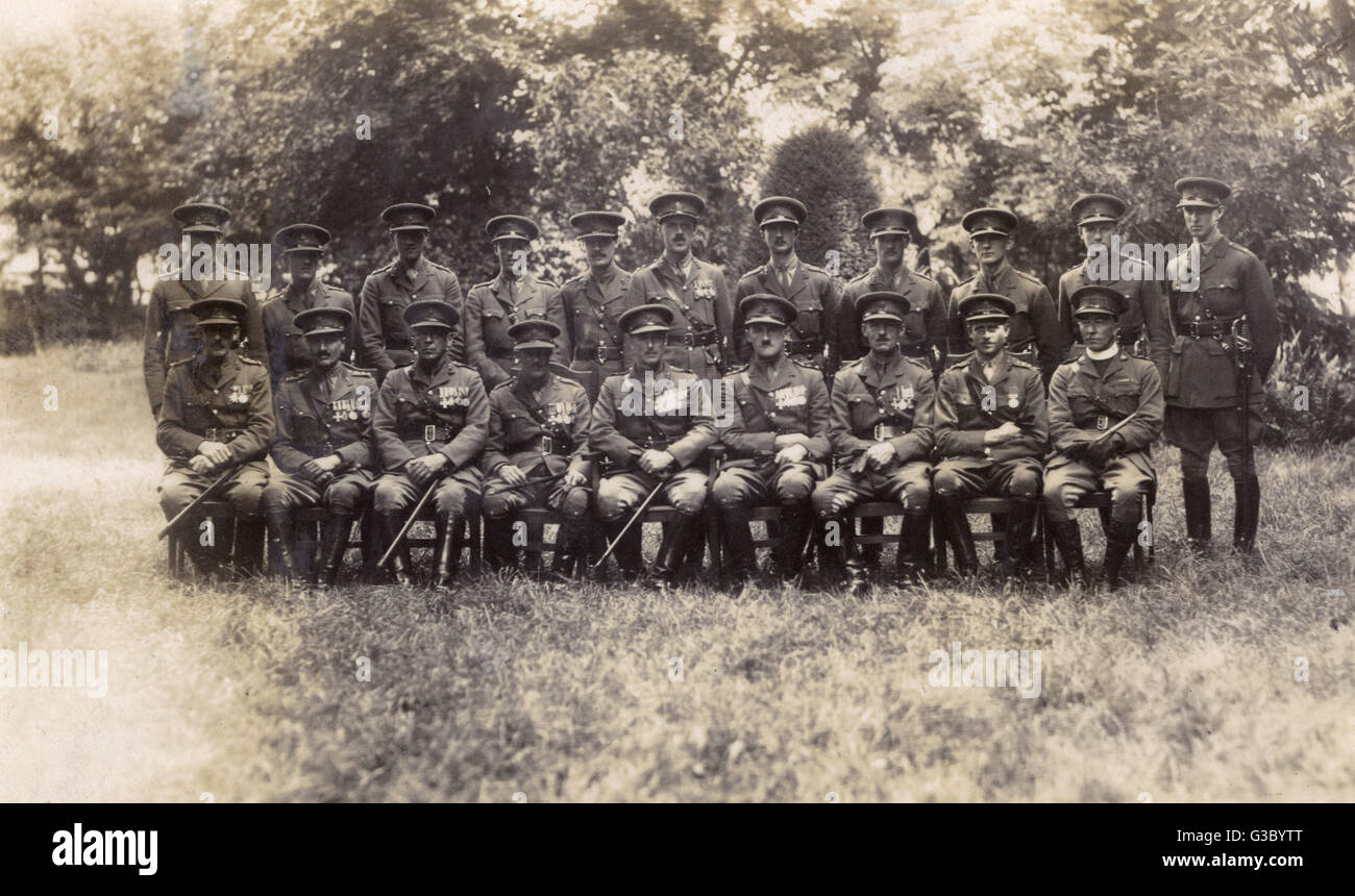 Group photo, British Army of the Rhine Stock Photo