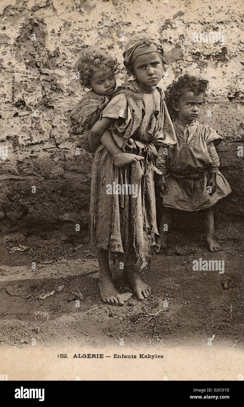 Kabyle Children - Algeria Stock Photo