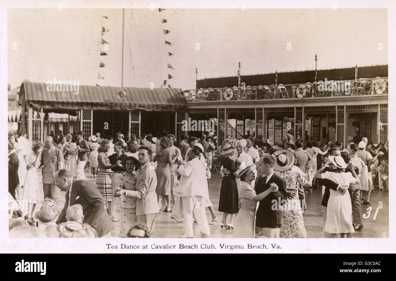 Tea dance at the Cavalier Beach Club, Virginia Beach, Virginia, USA