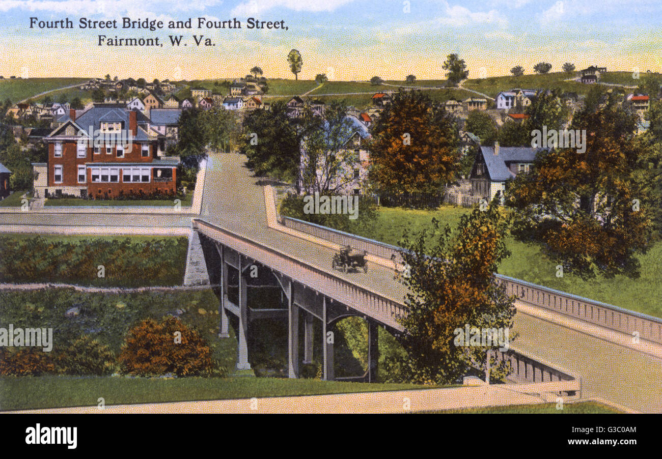 Fourth street bridge fairmont west virginia usa stock photo alamy