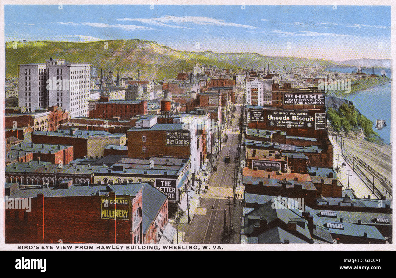 General view of Wheeling, West Virginia, USA Stock Photo Alamy