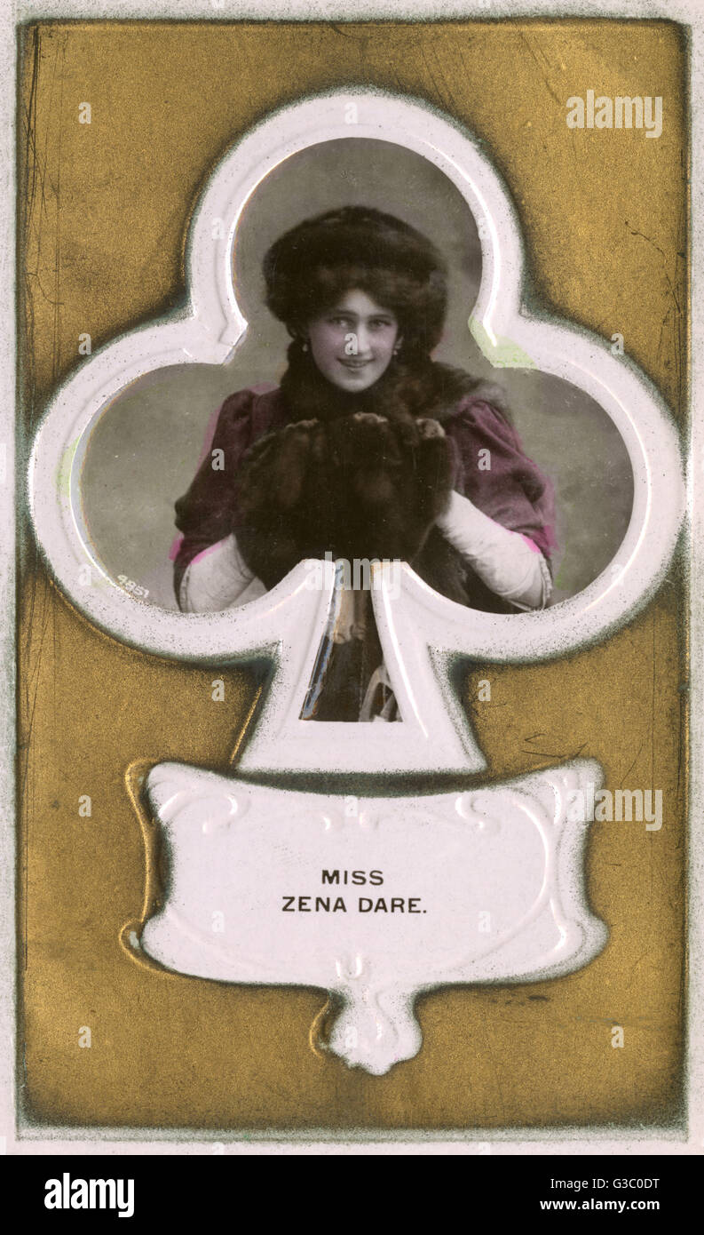 Miss Zena Dare British Singer and Actress Stock Photo Alamy