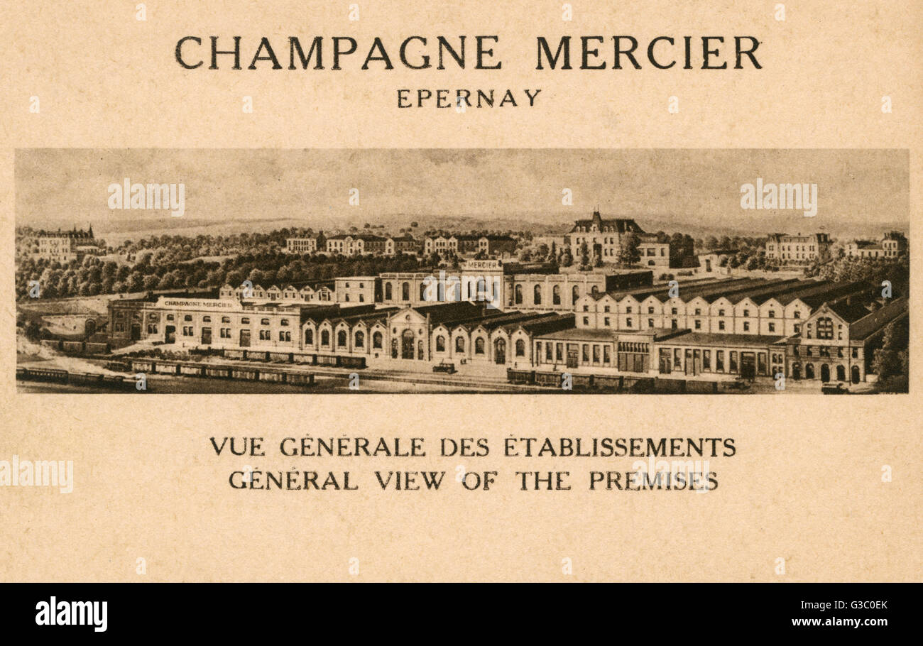 Champagne Mercier factory, Epernay, France Stock Photo