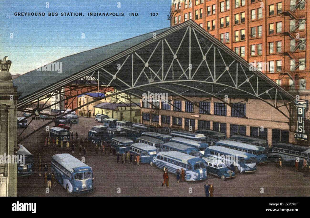 Greyhound Bus Station, Indianapolis, Indiana, USA Stock Photo Alamy