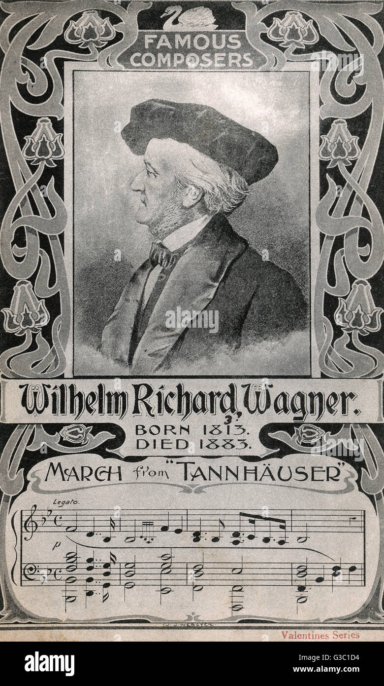 Richard Wagner - German Classical Composer Stock Photo