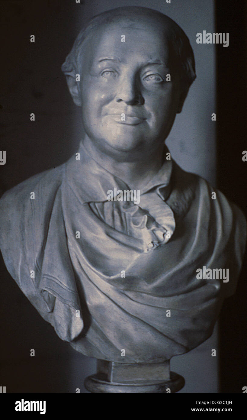 Portrait bust of Mikhail Lomonosov, Russian polymath Stock Photo - Alamy