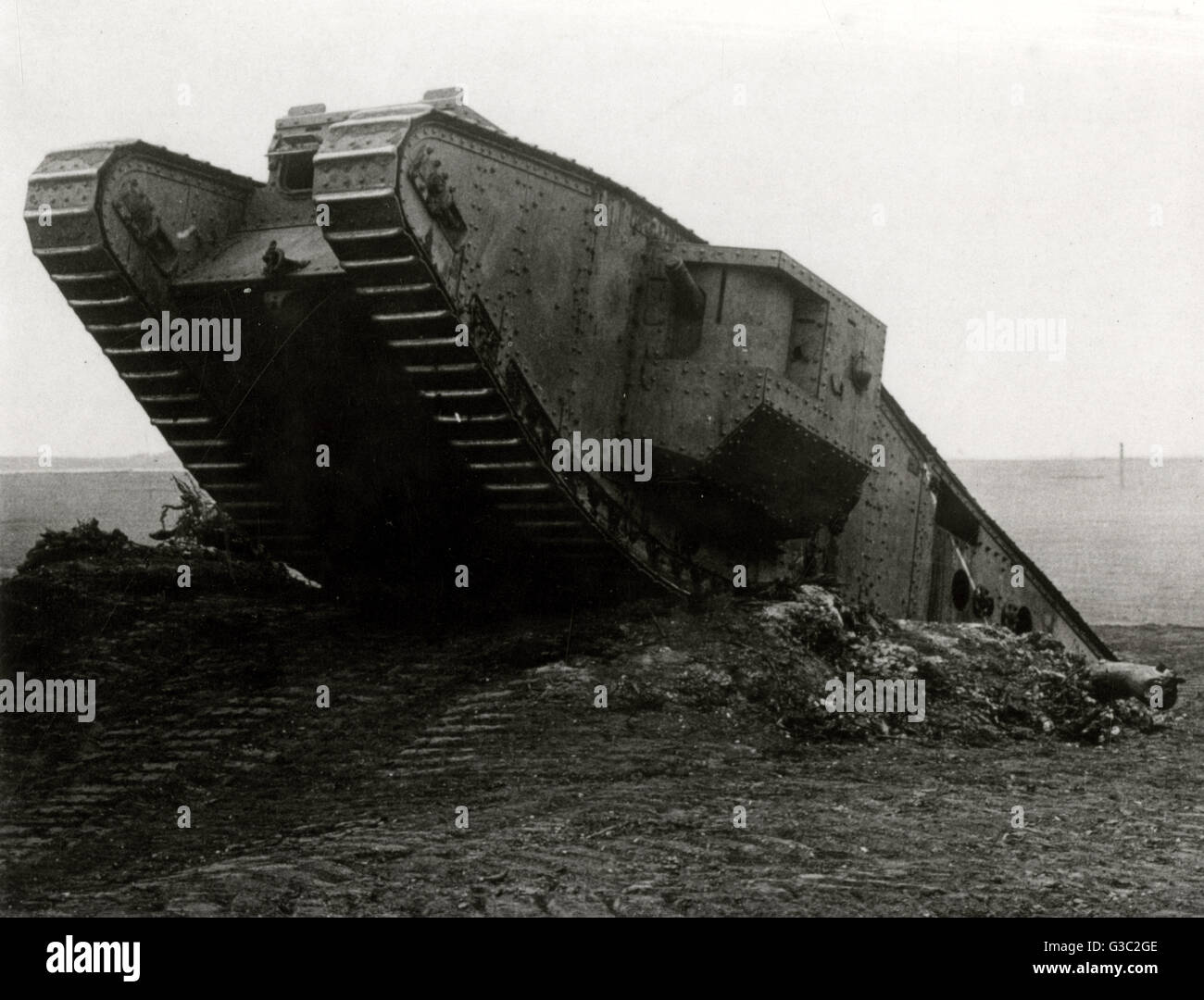 WW1 - British 'Tadpole' Tank Stock Photo