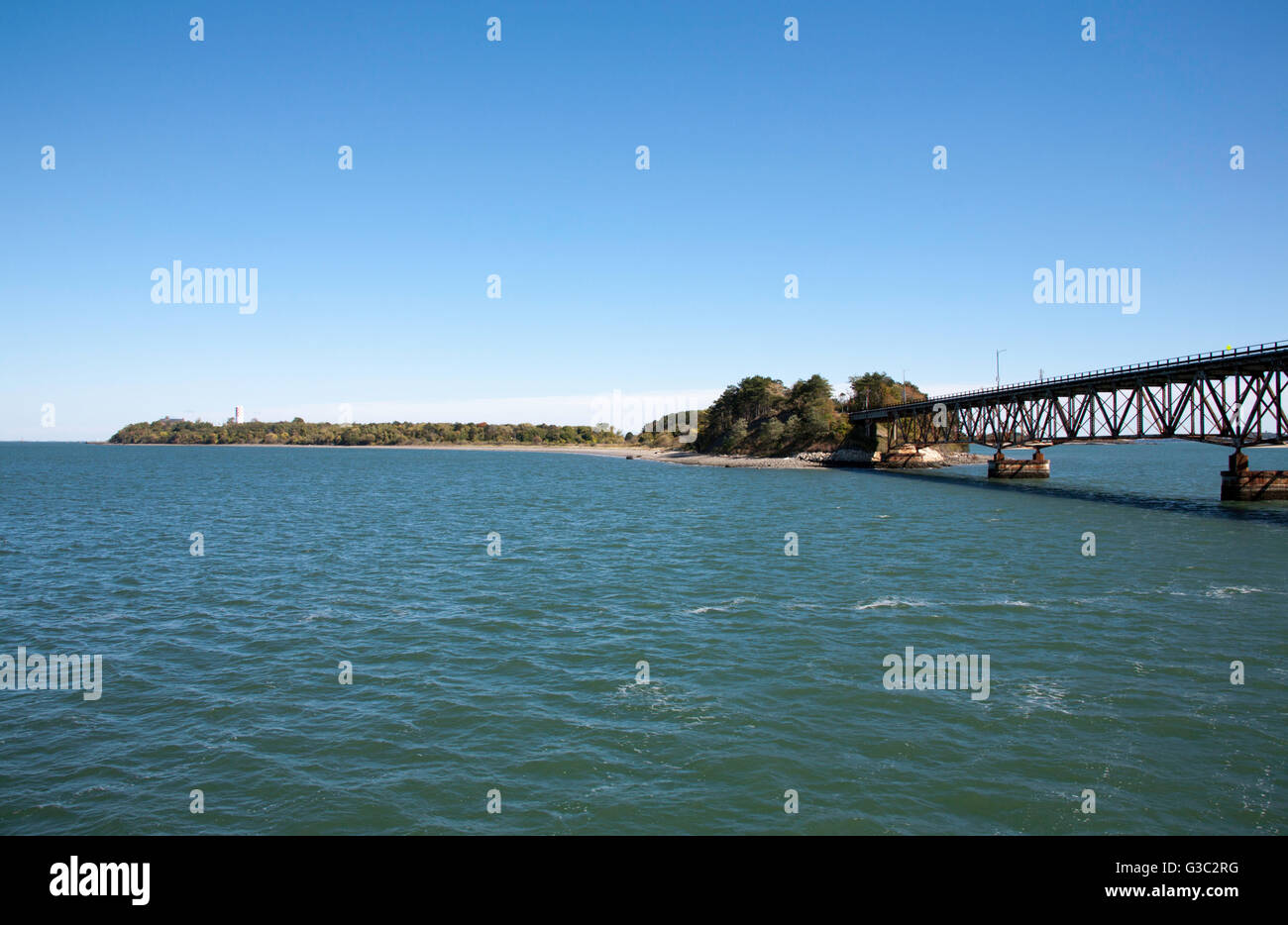 Bridge to Long Island Boston harbor and islands an area of