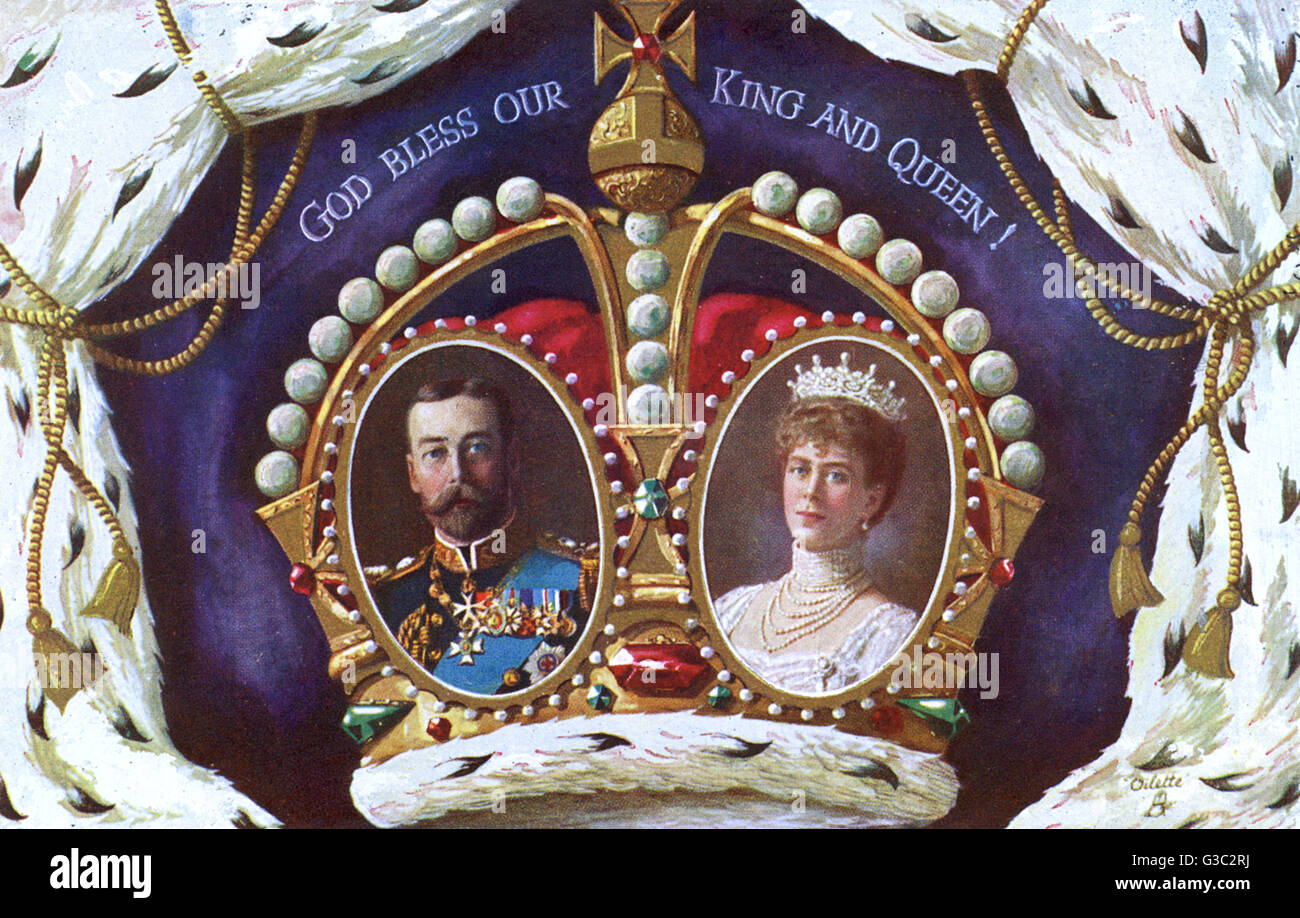 King v and queen mary 1912 hires stock photography and images