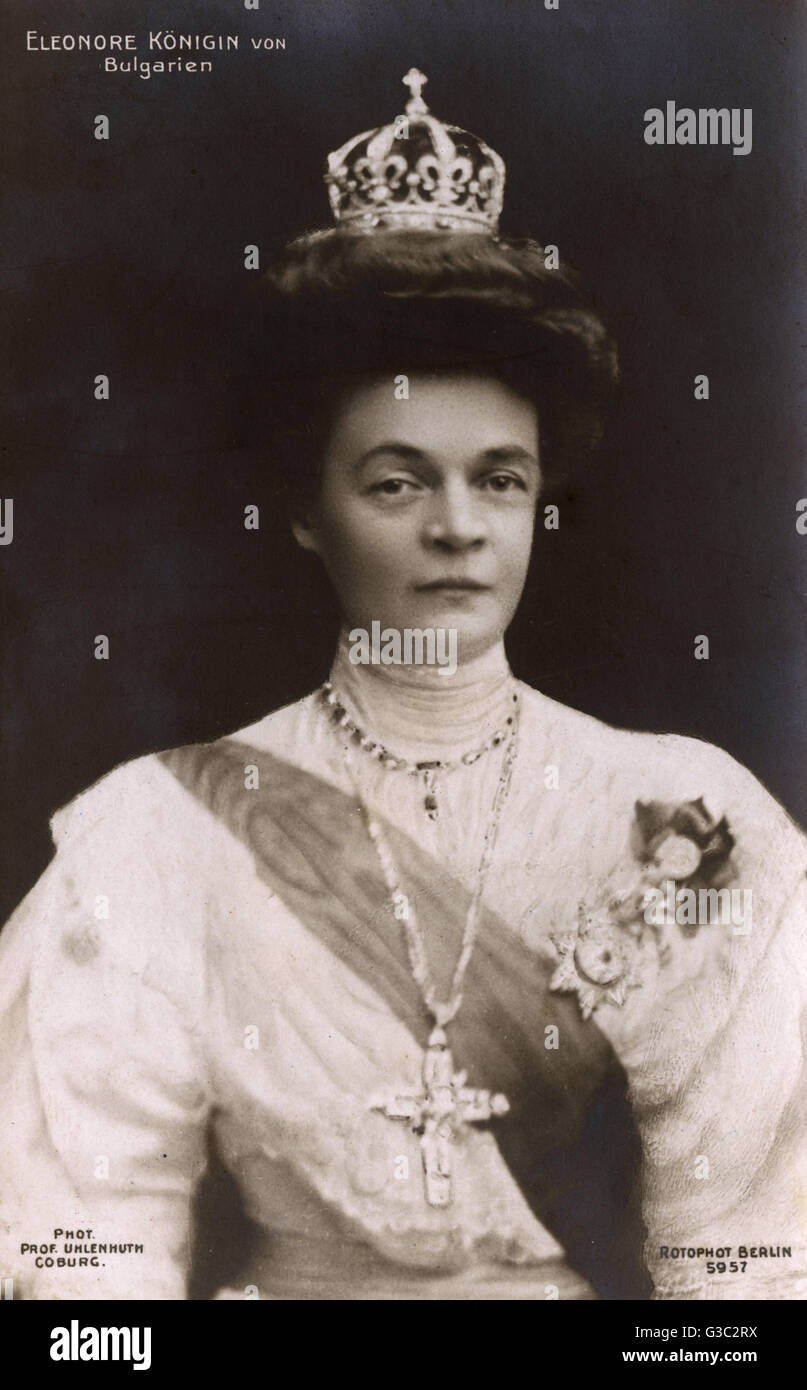 Eleonore - Tsaritsa Consort of Bulgaria Stock Photo