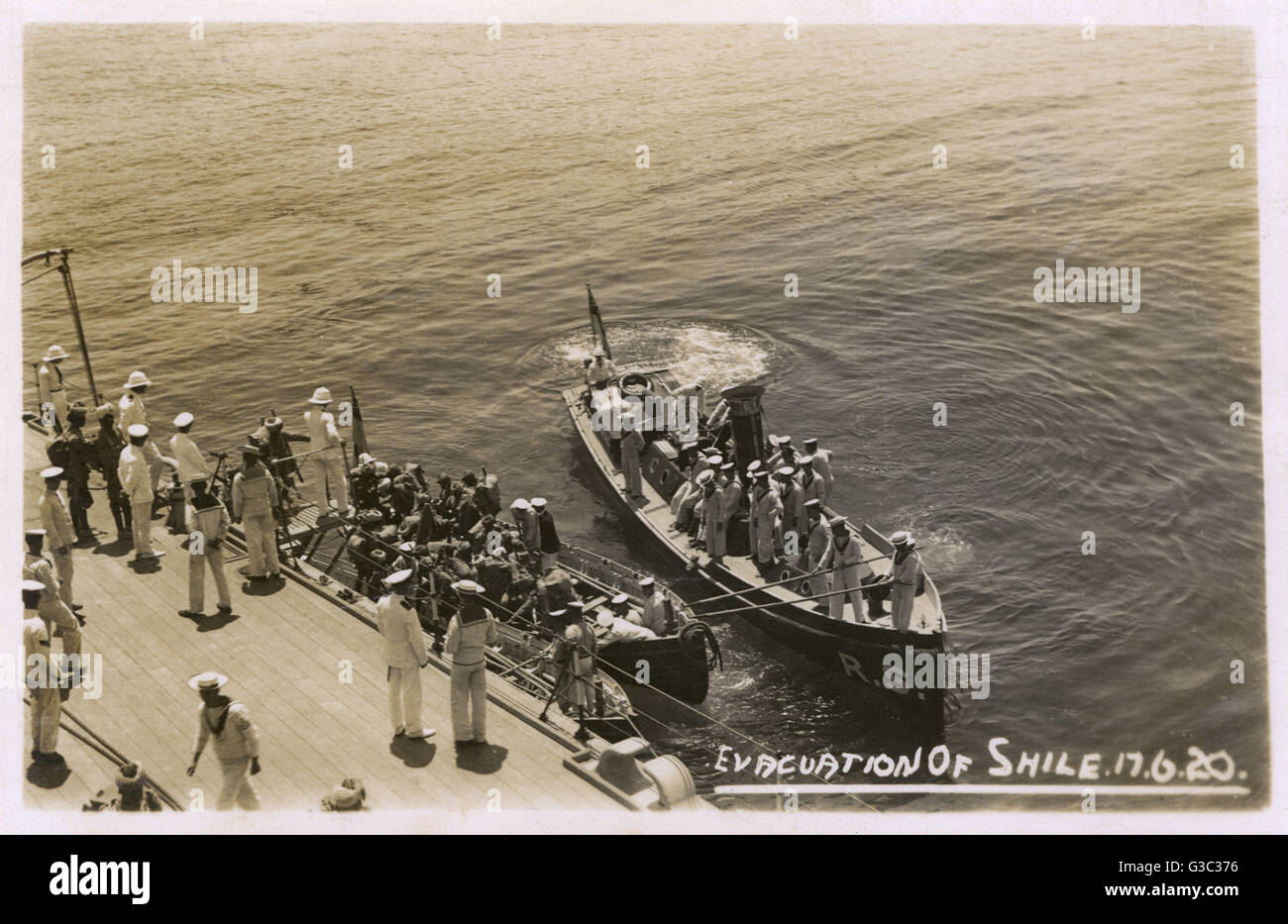 Franco-Turkish War - Evacuation of Sile in June, 1920 Stock Photo