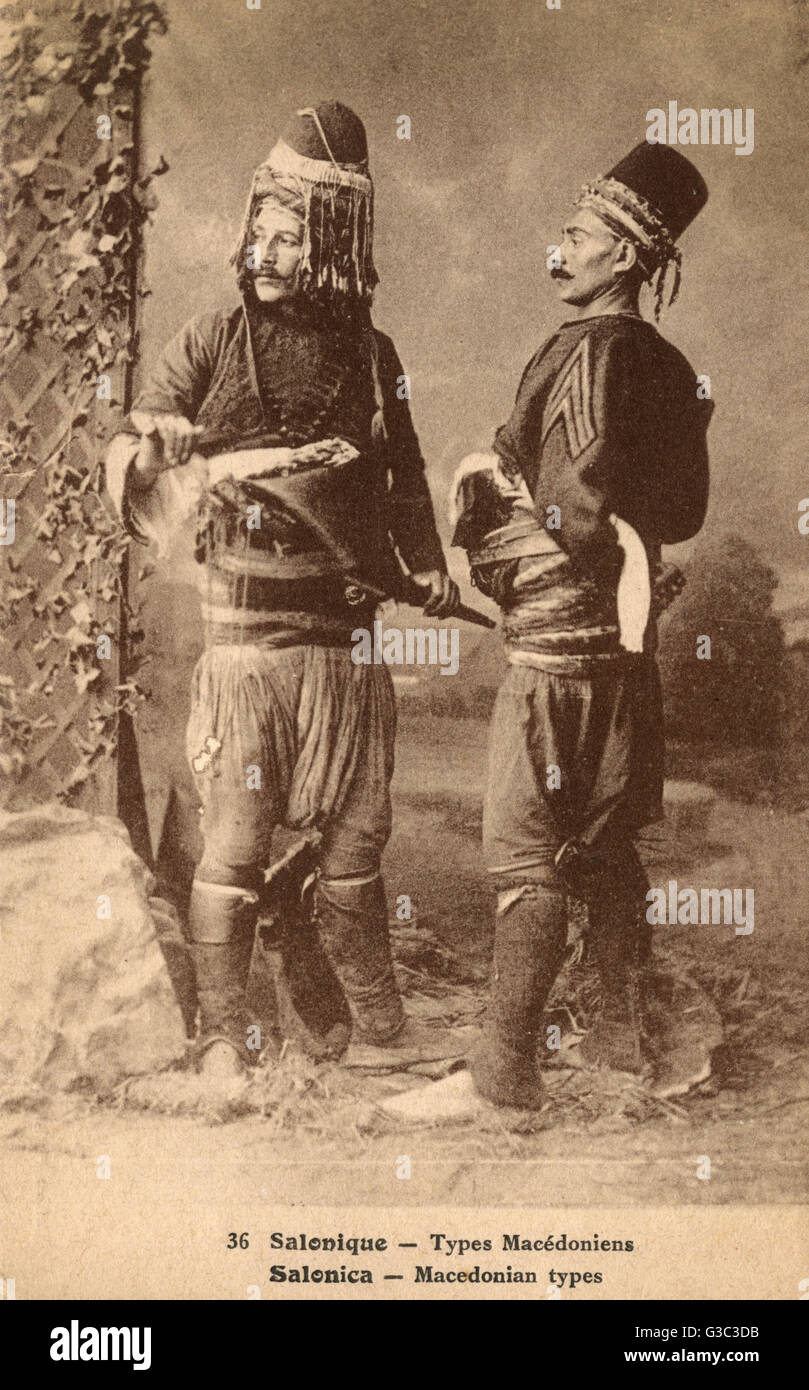 Thessaloniki, Greece Macedonian Komitadjis members of a rebel band