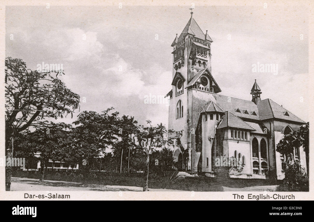 English church in Dar-es-Salaam, Tanzania Stock Photo