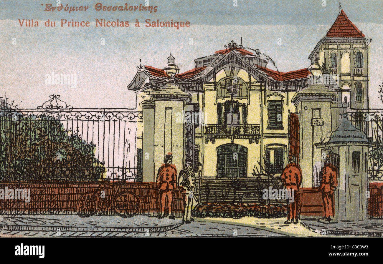 Thessaloniki - Palace of Prince Nicolas Stock Photo