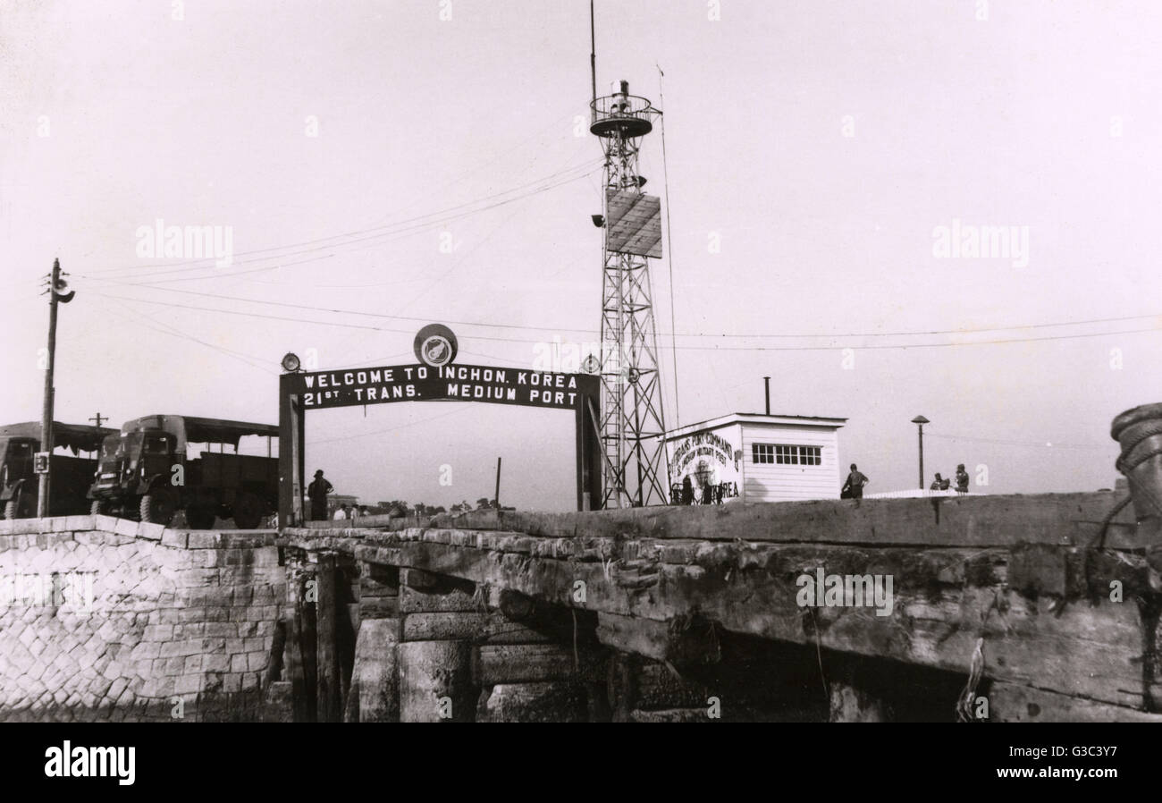 Inchon Military Port, South Korea Stock Photo