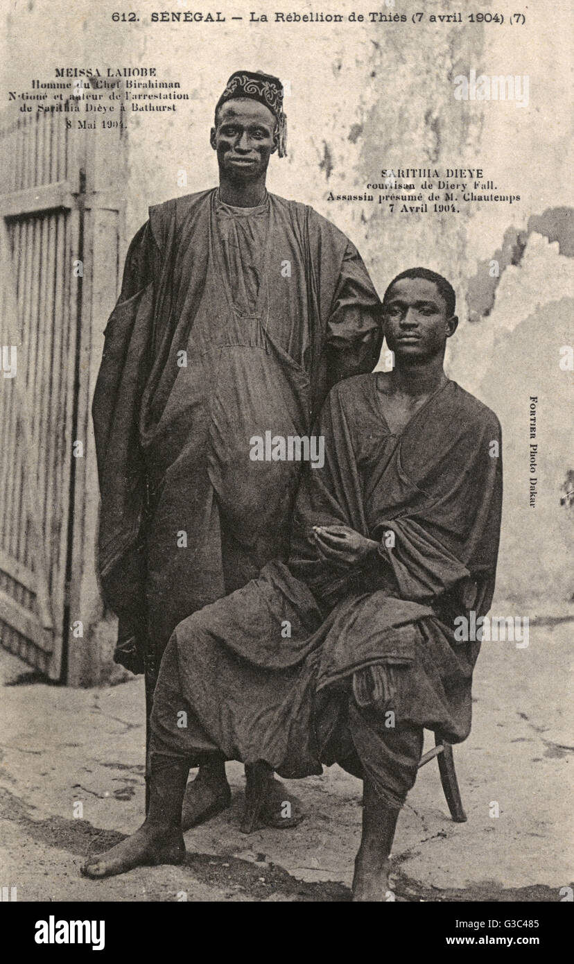 Senegal - Rebellion at Thies - Sarithia Dieye captured Stock Photo