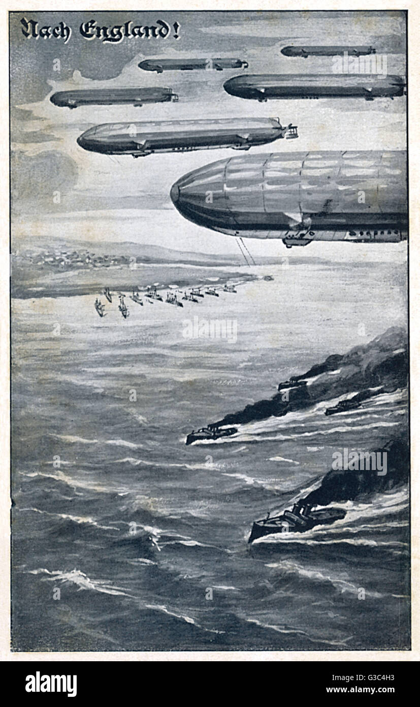 To England! German dreams of an invasion by sea and air Stock Photo