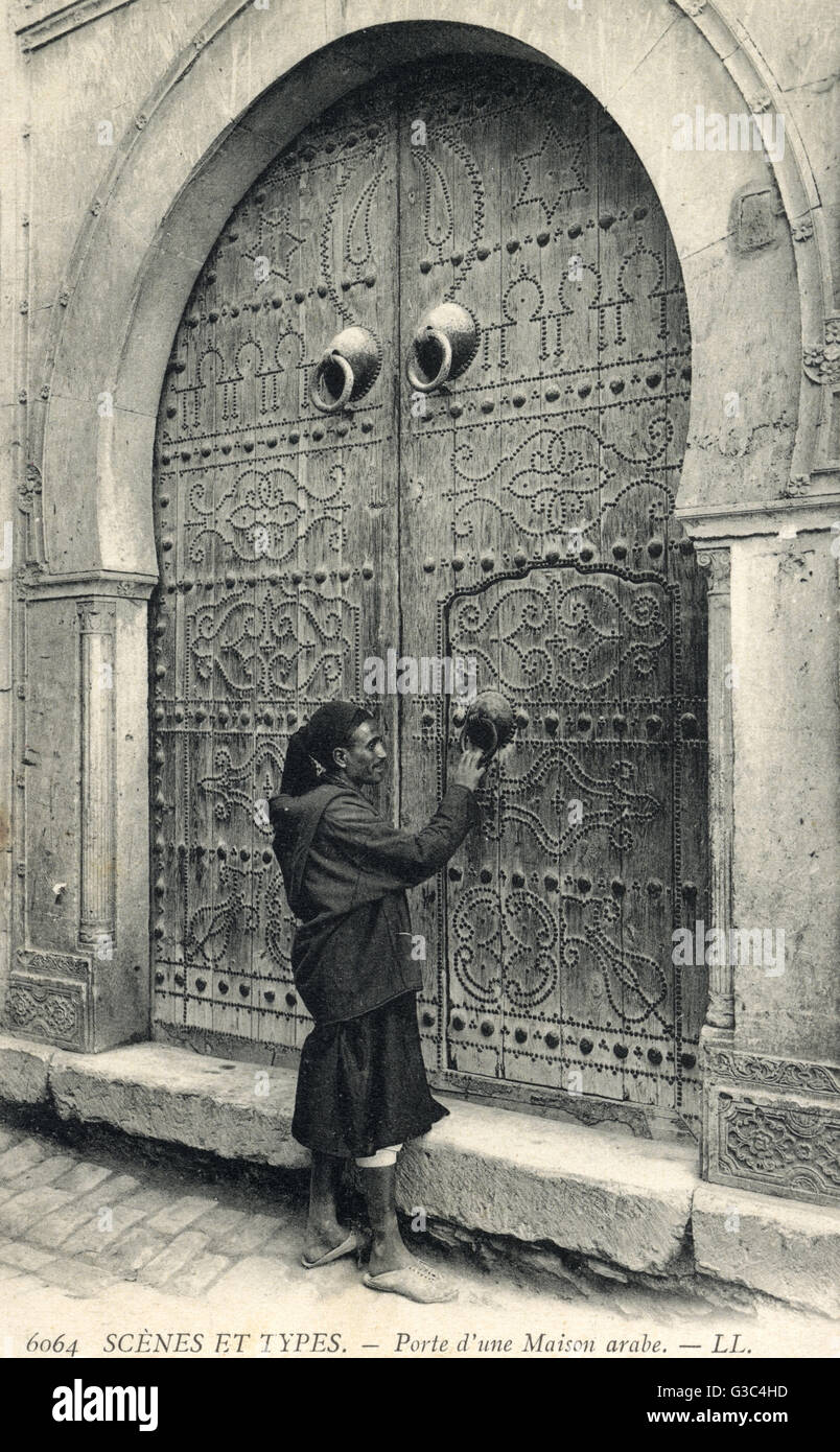 Fabulous Arab Doorway - Sidi Bou Said, Tunisia Stock Photo