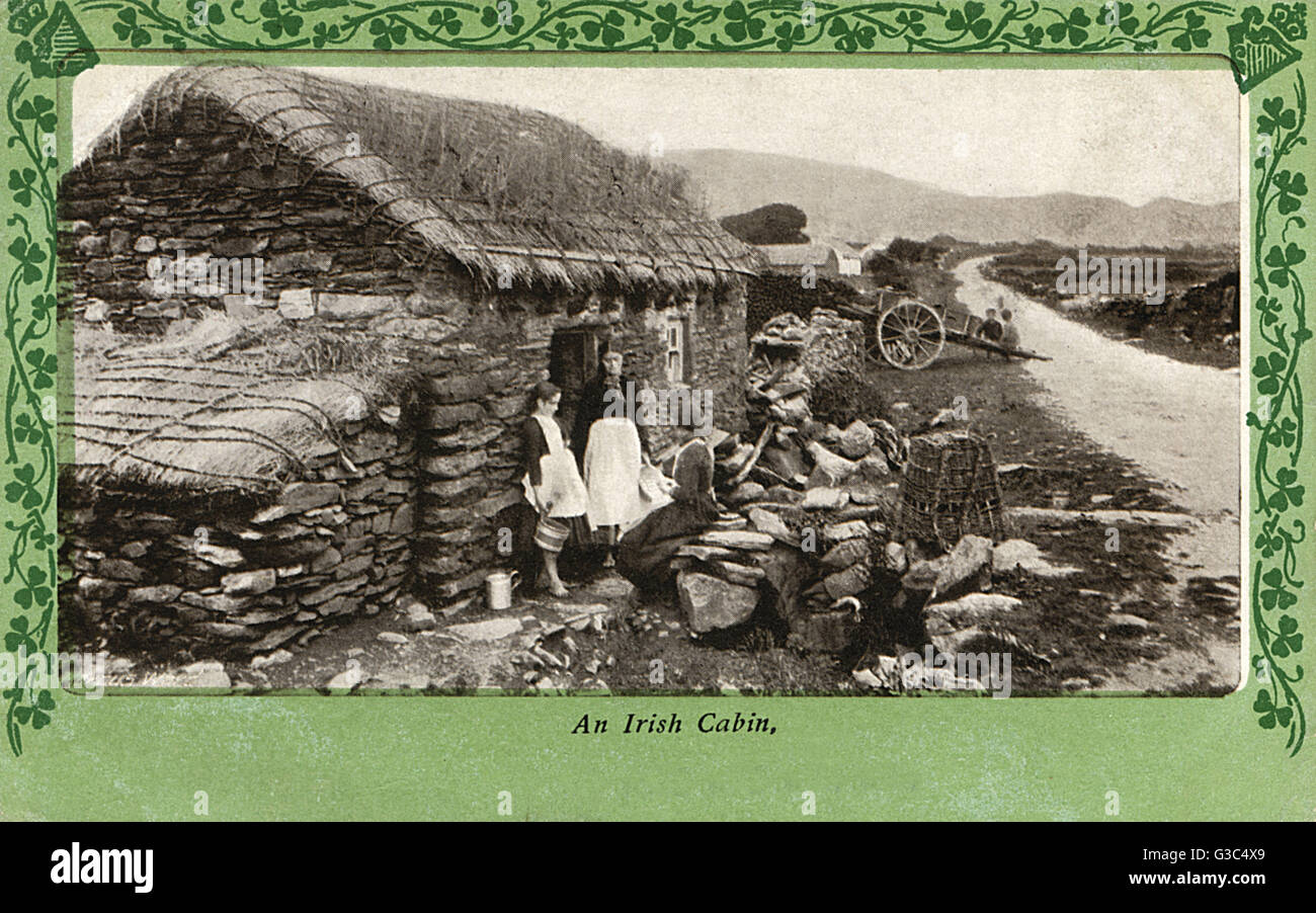 An Irish Cabin - Northern Ireland Stock Photo